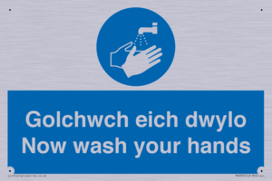 golchwch eich dwylo